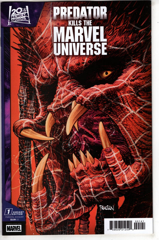 Marvel COMIC BOOK PREDATOR KILLS THE MARVEL UNIVERSE #1 DAN PANOSIAN VARIANT