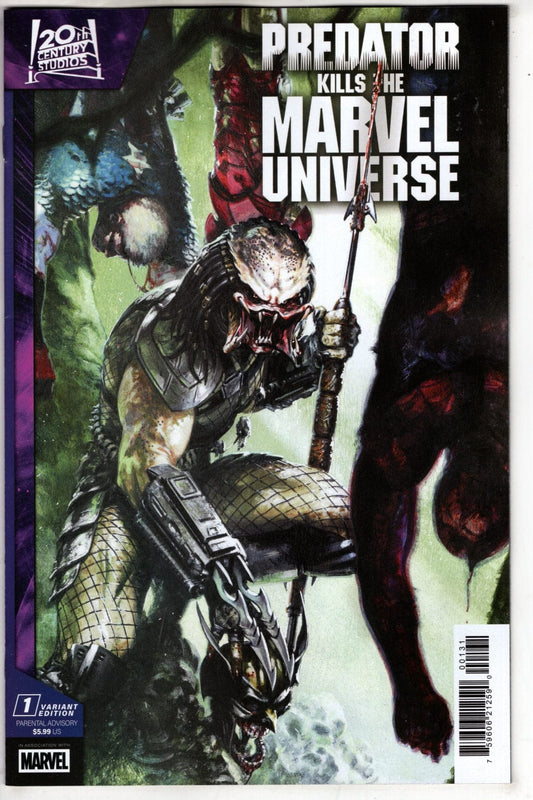 Marvel COMIC BOOK PREDATOR KILLS THE MARVEL UNIVERSE #1 GABRIELE DELL'OTTO VARIANT