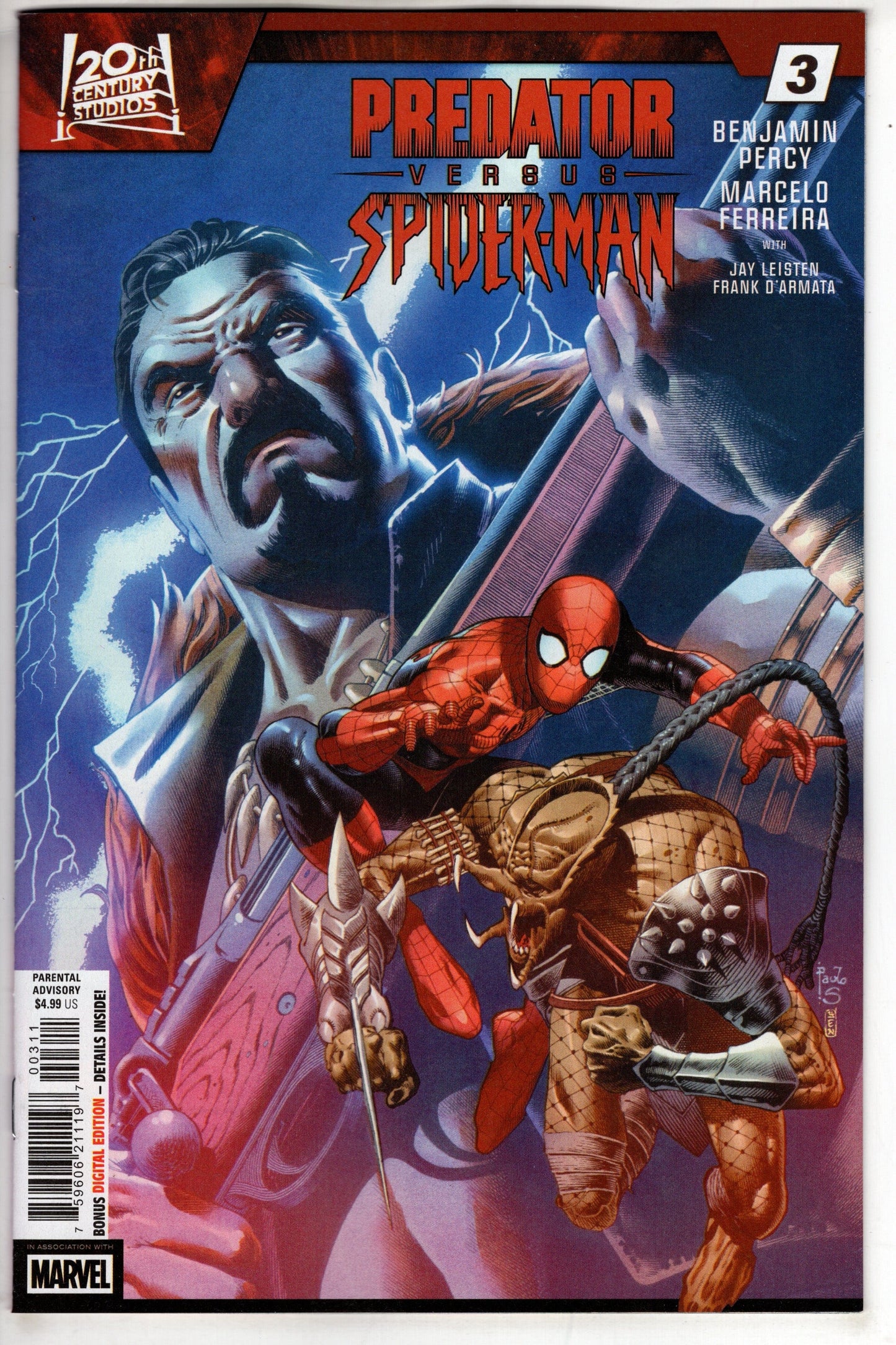 Marvel COMIC BOOK PREDATOR VS. SPIDER-MAN #3