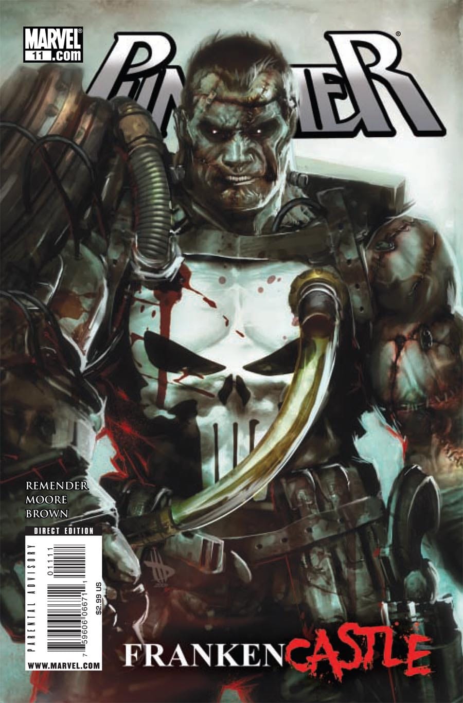 Marvel COMIC BOOK Punisher #11 CVR A Marvel 2009 FN