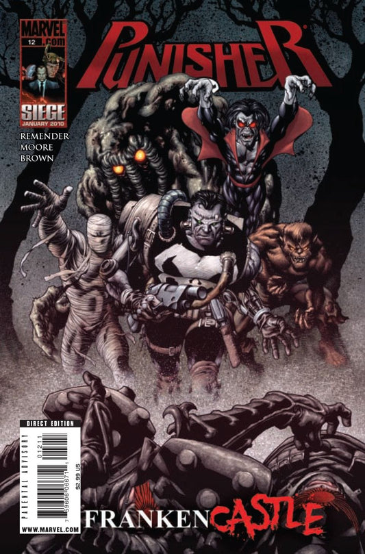 Marvel COMIC BOOK Punisher #12 CVR A Marvel 2009 FN