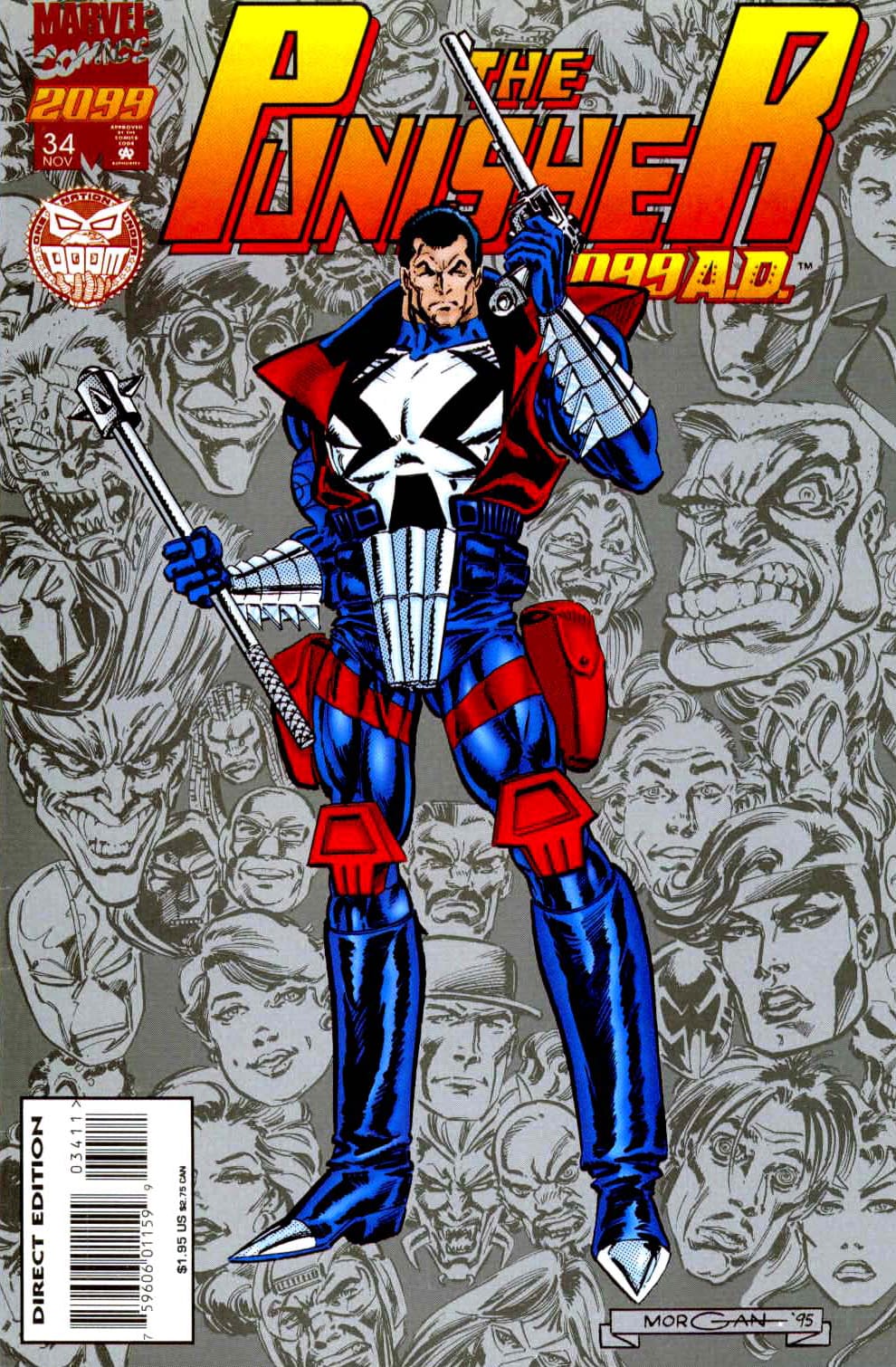 Marvel COMIC BOOK Punisher 2099 #34 - CVR A (FN)