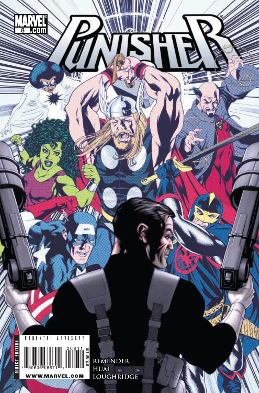 Marvel COMIC BOOK Punisher #8 CVR A Marvel 2009 FN