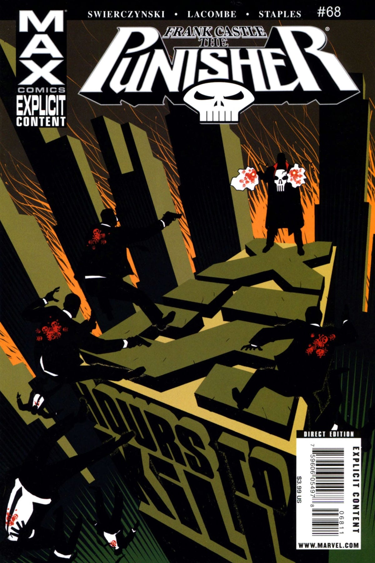 Marvel COMIC BOOK Punisher: Frank Castle MAX #68 CVR A Marvel 2009 FN