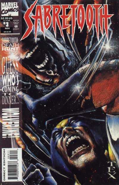 Marvel COMIC BOOK Sabretooth #3 (VF/NM)