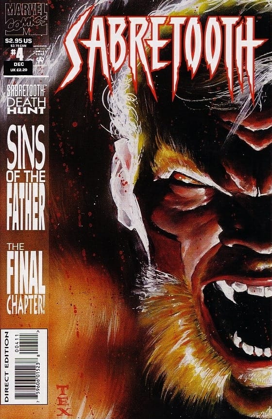 Marvel COMIC BOOK Sabretooth #4 (VF/NM)