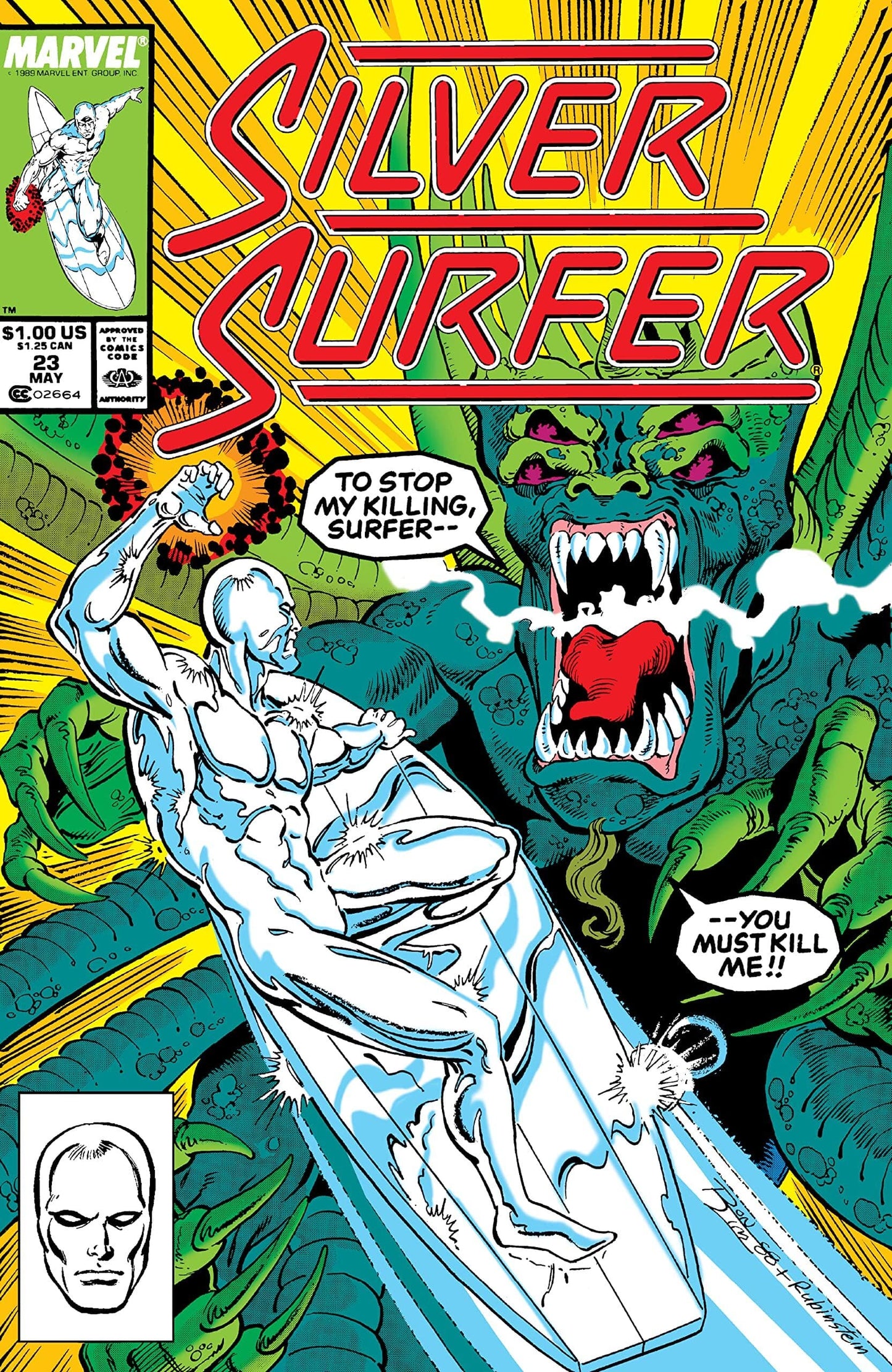Marvel COMIC BOOK Silver Surfer #23 (VF/NM)