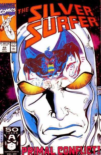Marvel COMIC BOOK Silver Surfer #49 (VF)