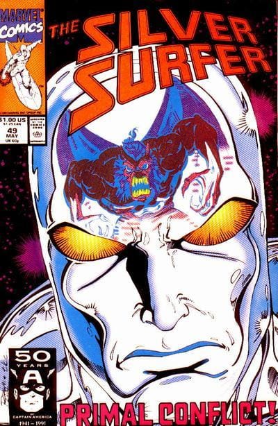 Marvel COMIC BOOK Silver Surfer #49 (VF/NM)