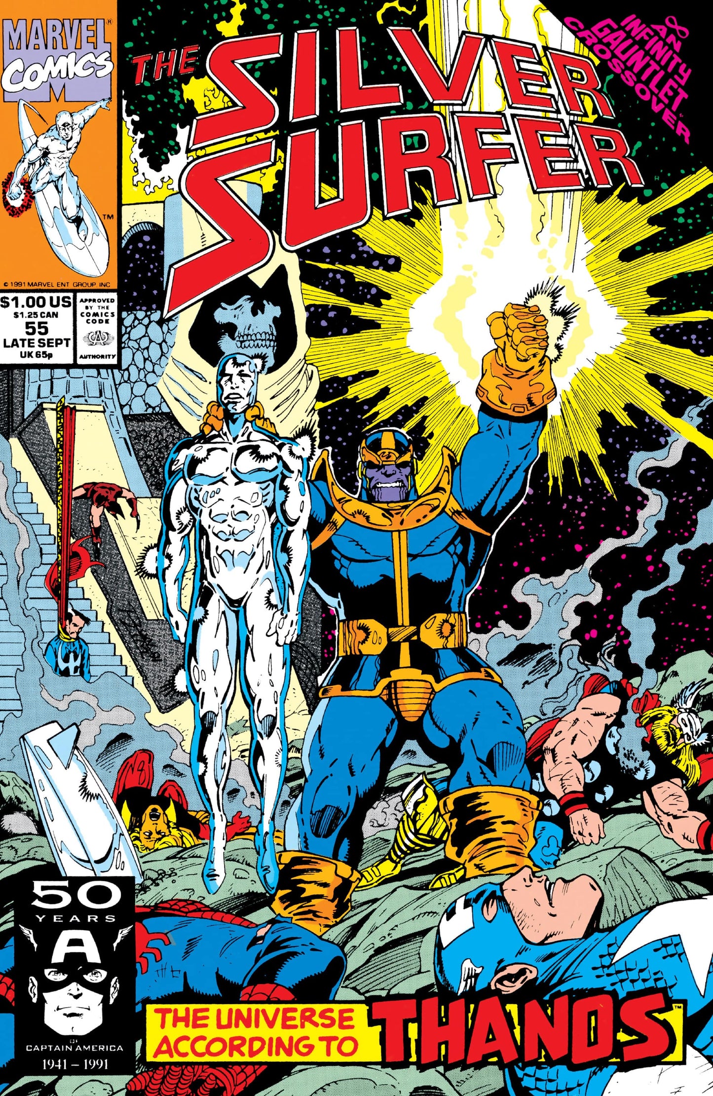 Marvel COMIC BOOK Silver Surfer #55 (VF/NM)