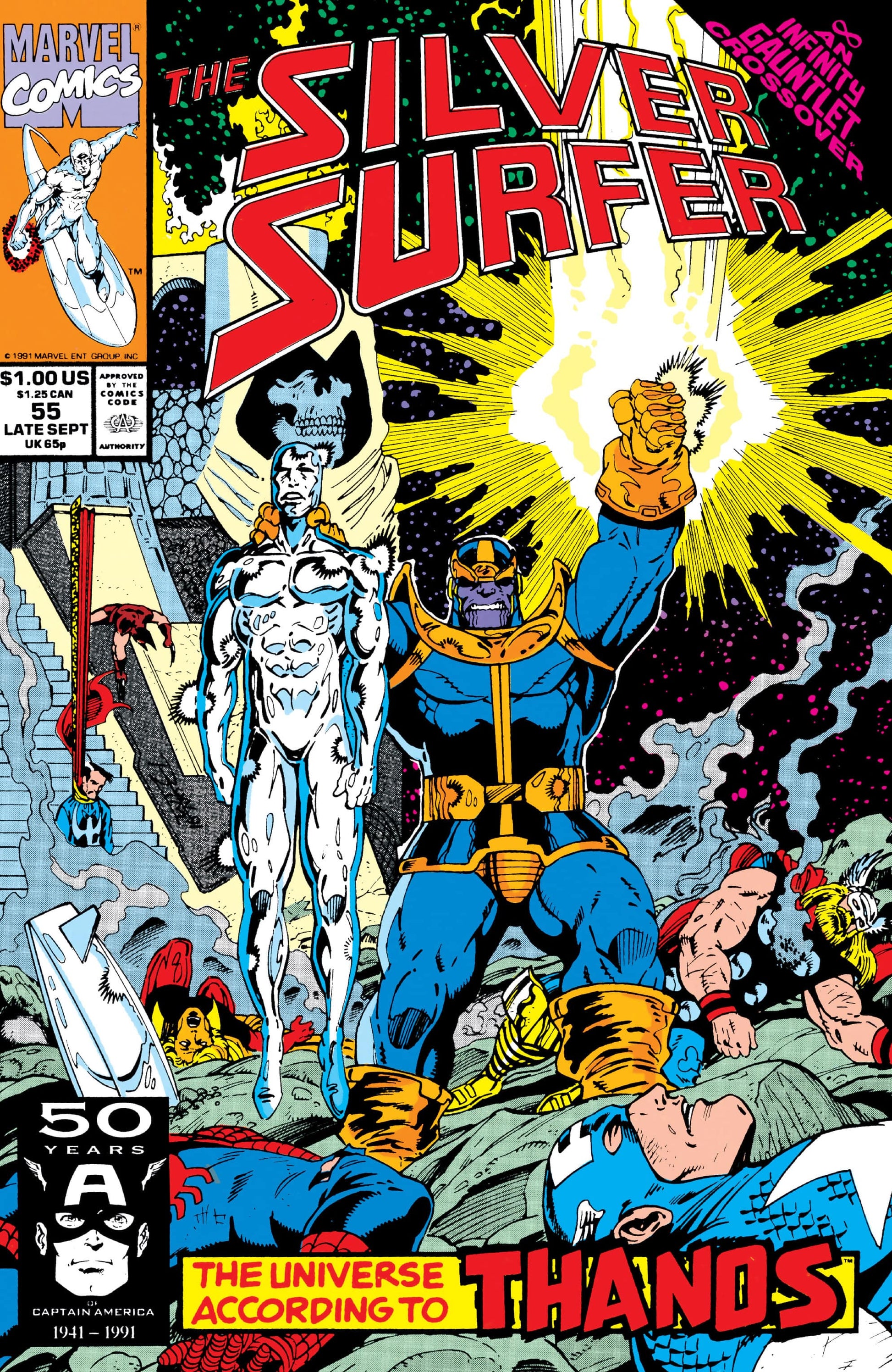 Marvel COMIC BOOK Silver Surfer #55 (VF/NM)