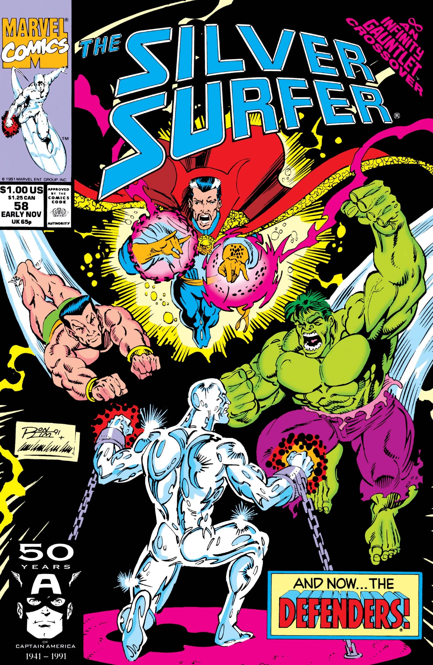 Marvel COMIC BOOK Silver Surfer #58 (VF/NM)