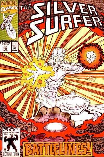 Marvel COMIC BOOK Silver Surfer #62 (VF)