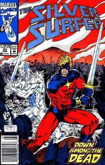 Marvel COMIC BOOK Silver Surfer #63 (VF)