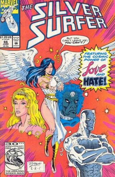 Marvel COMIC BOOK Silver Surfer #66 (VF)
