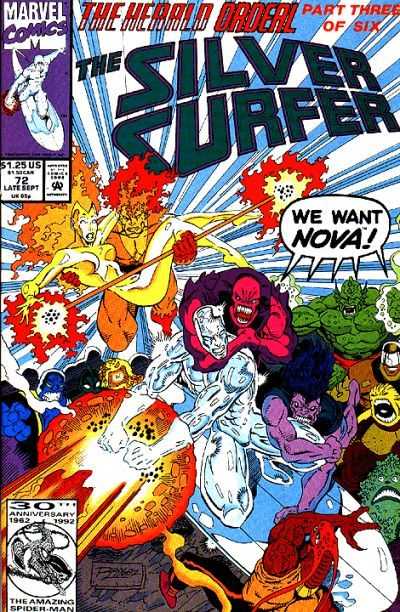Marvel COMIC BOOK Silver Surfer #72 (VF)