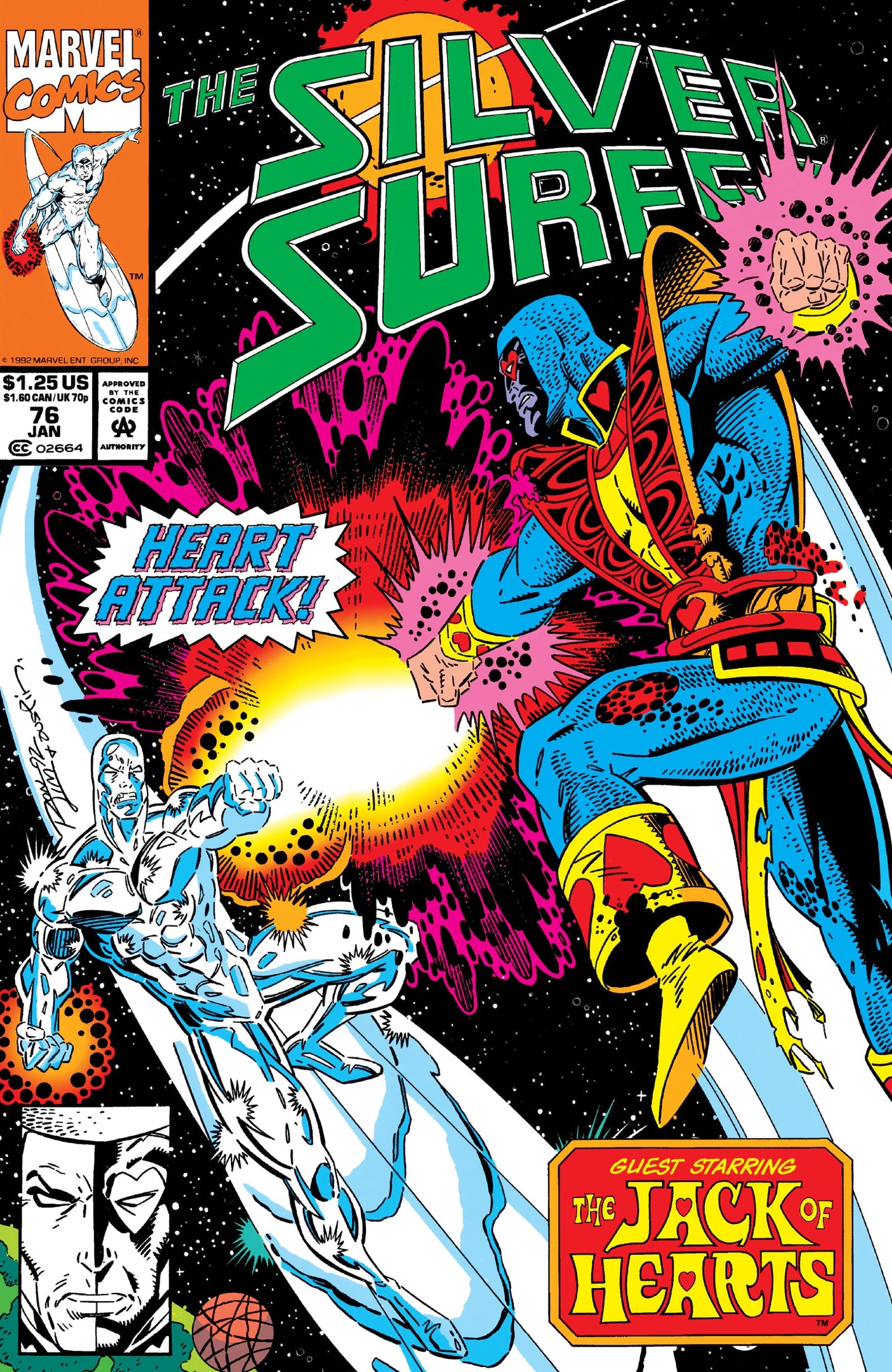 Marvel COMIC BOOK Silver Surfer #76 (VF/NM)