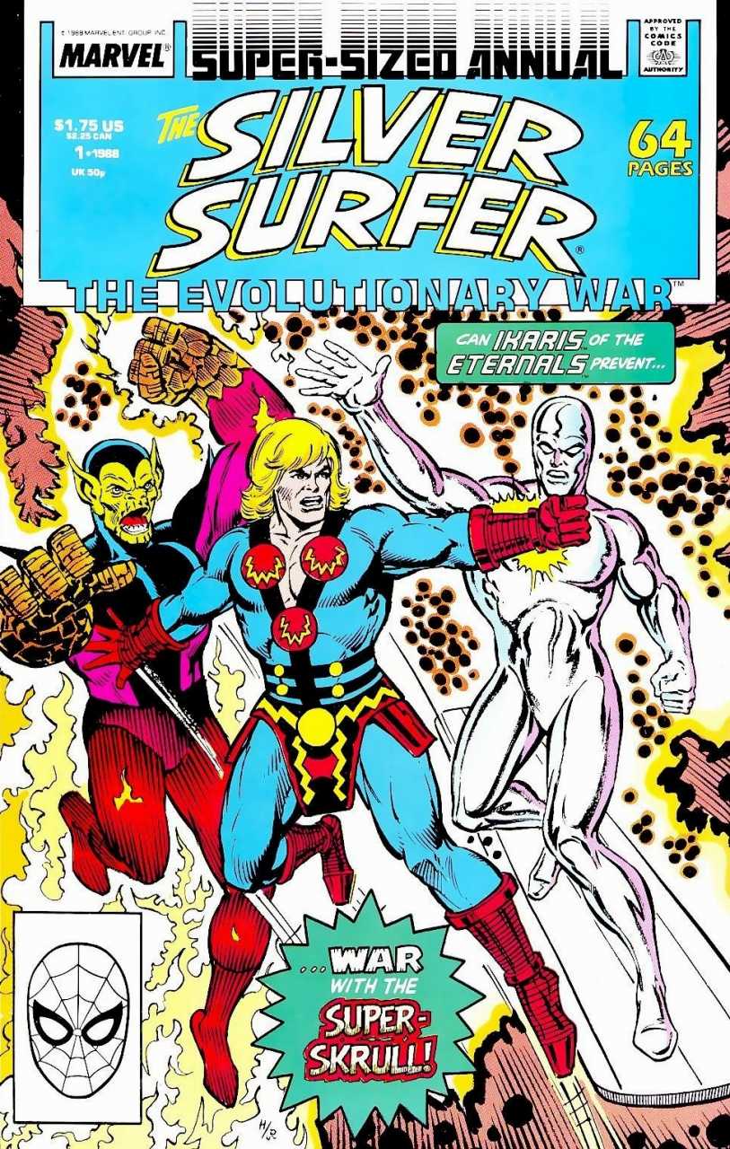 Marvel COMIC BOOK Silver Surfer Annual #1 (FN)