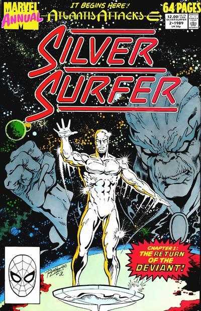 Marvel COMIC BOOK Silver Surfer Annual #2 (FN)