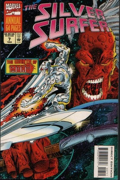 Marvel COMIC BOOK Silver Surfer Annual #7 (VF/NM)