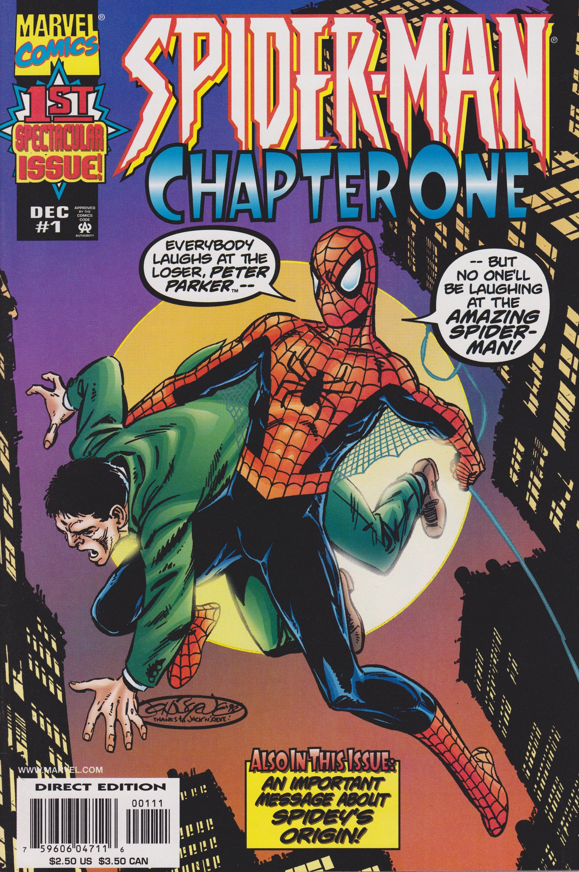 Marvel COMIC BOOK Spider-Man: Chapter One #1 (VF/NM)