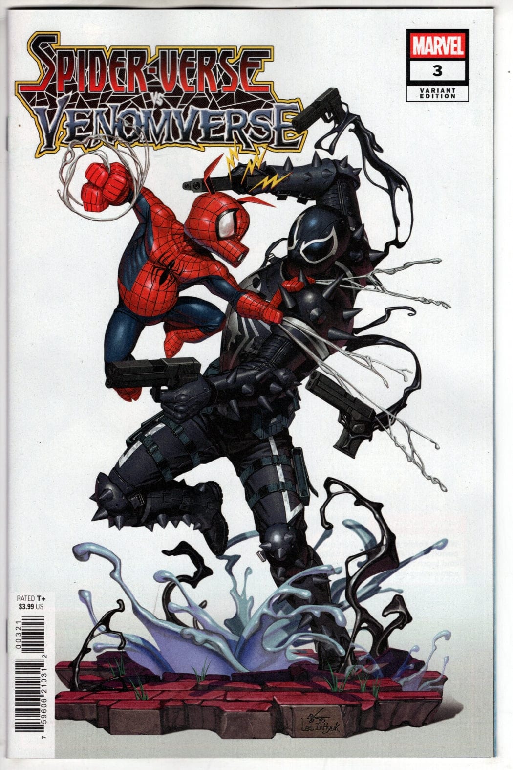 Marvel COMIC BOOK SPIDER-VERSE VS. VENOMVERSE #3 INHYUK LEE VARIANT