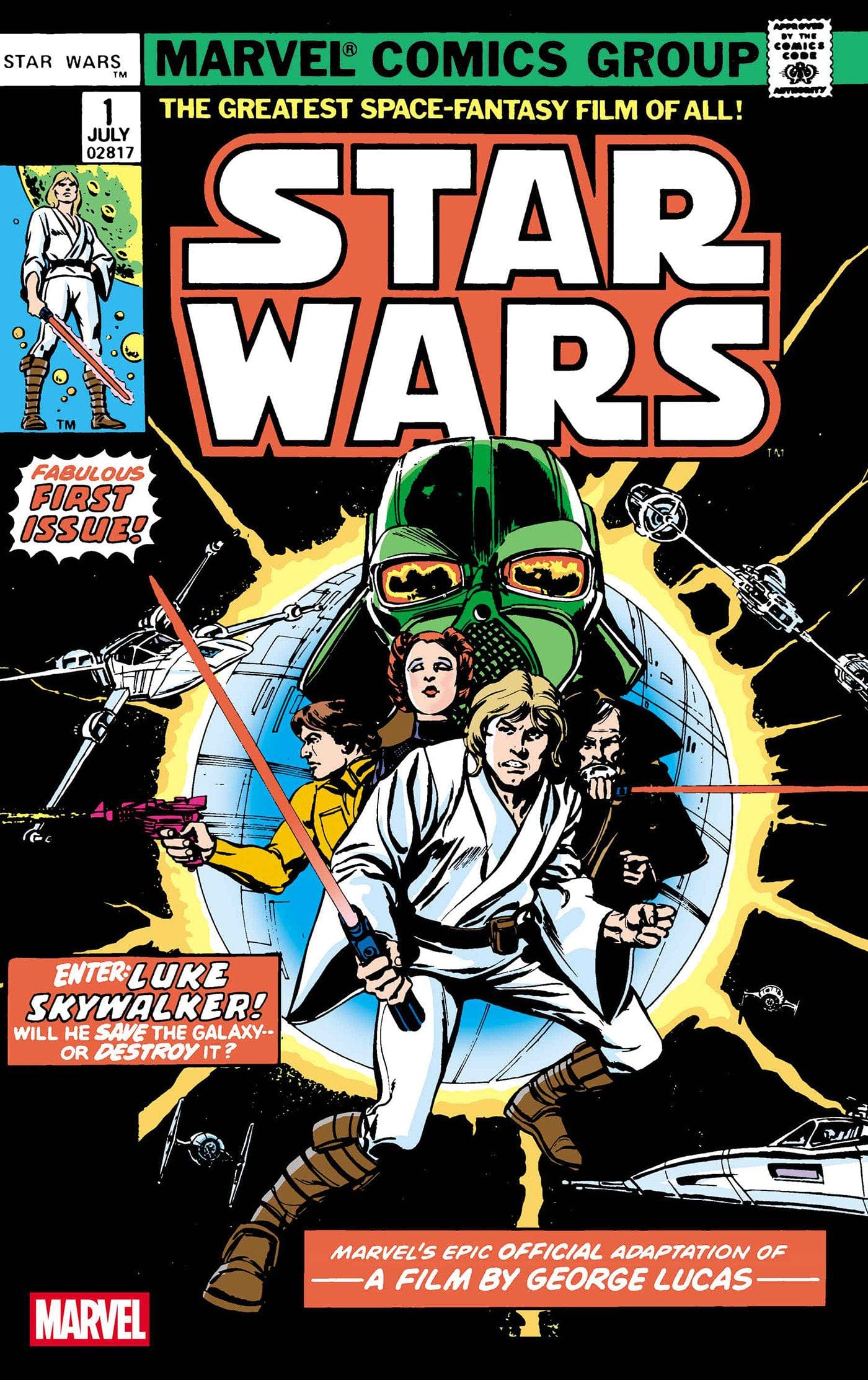 Marvel COMIC BOOK STAR WARS 1977 #1 FACSIMILE EDITION FOIL VARIANT [NEW PRINTING]