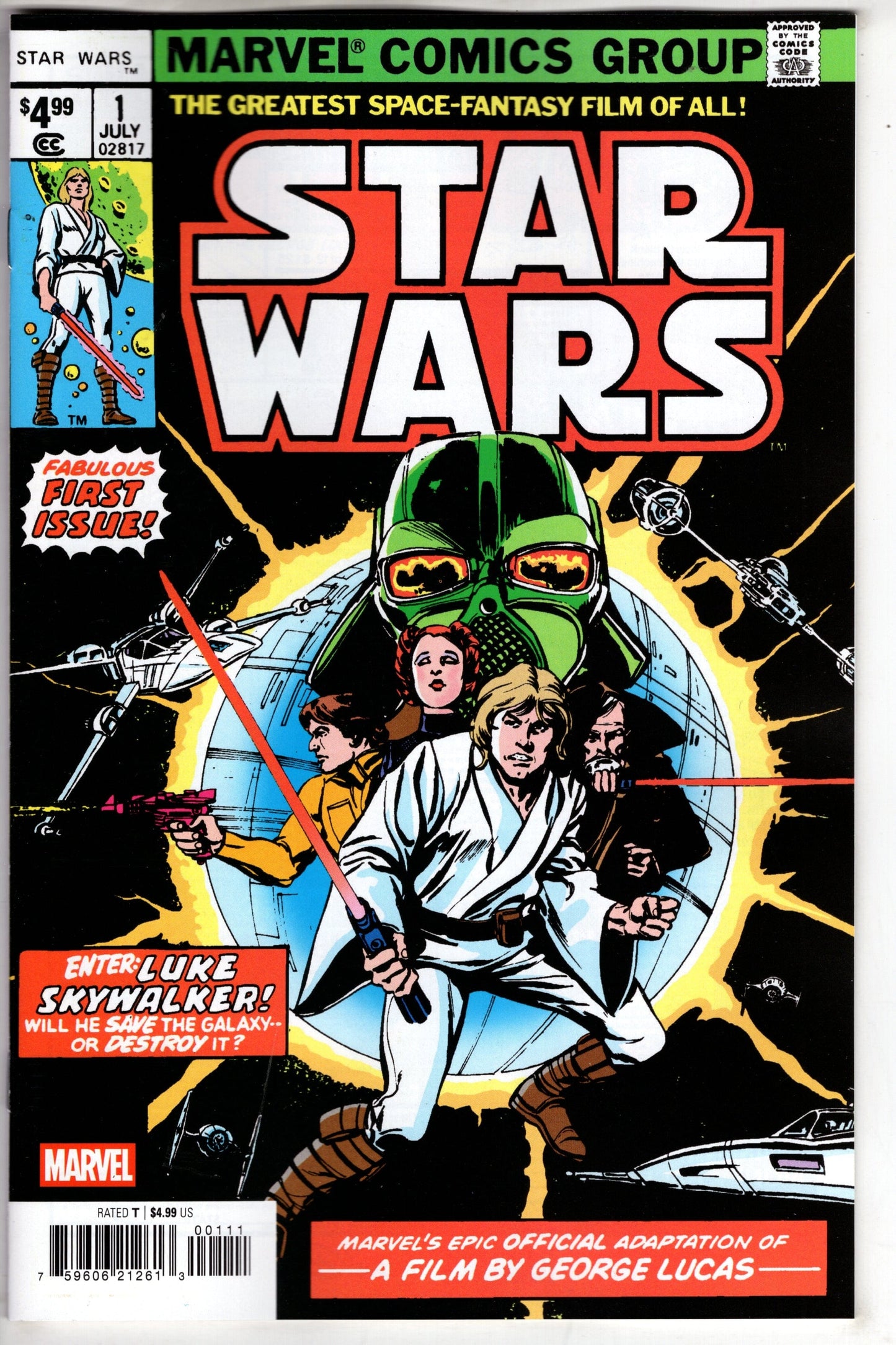 Marvel COMIC BOOK STAR WARS 1977 #1 FACSIMILE EDITION [NEW PRINTING]