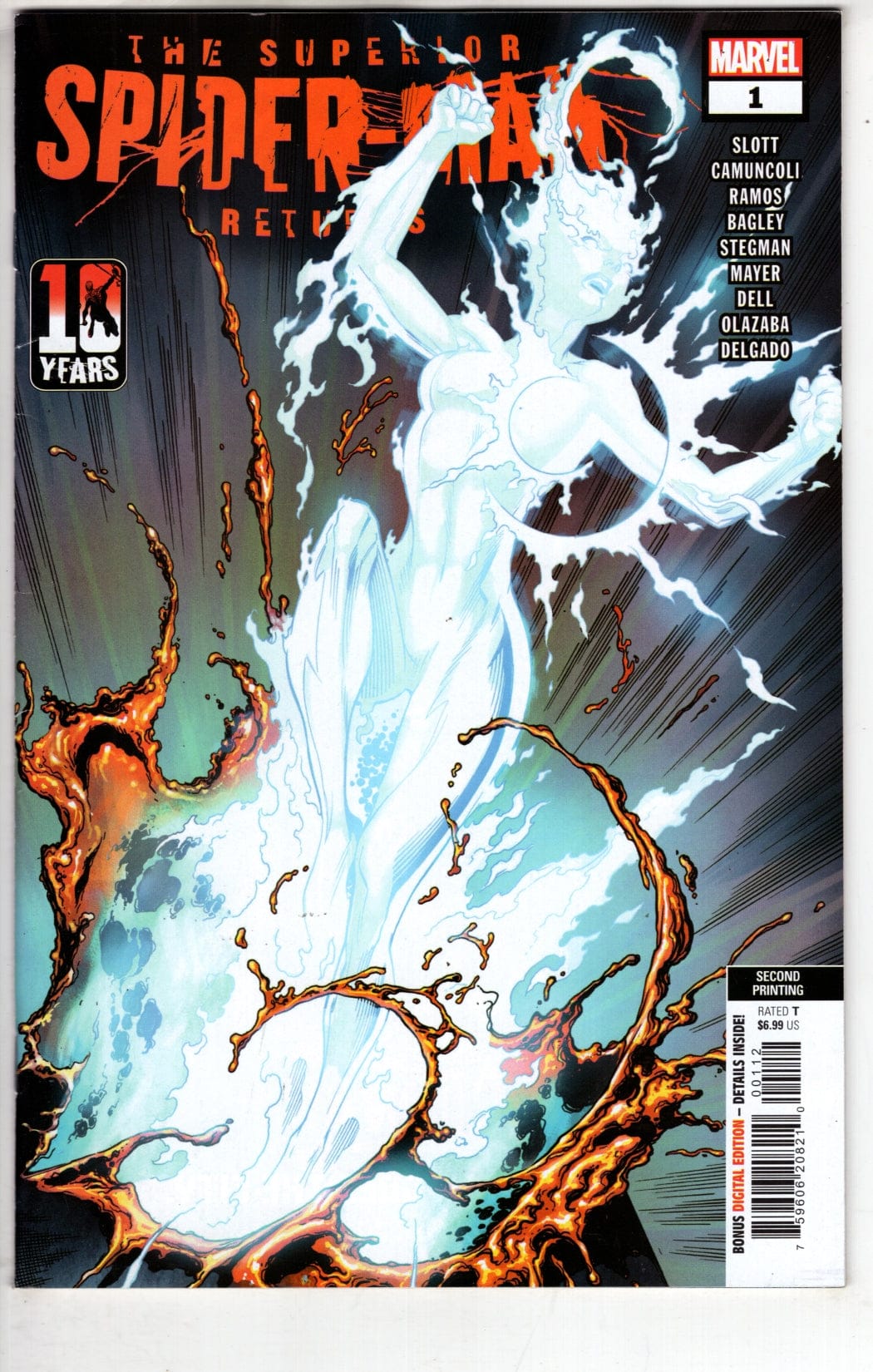 Marvel COMIC BOOK Superior Spider-Man Returns 1 Mark Bagley 2 Nd Printing Variant (VF/NM)