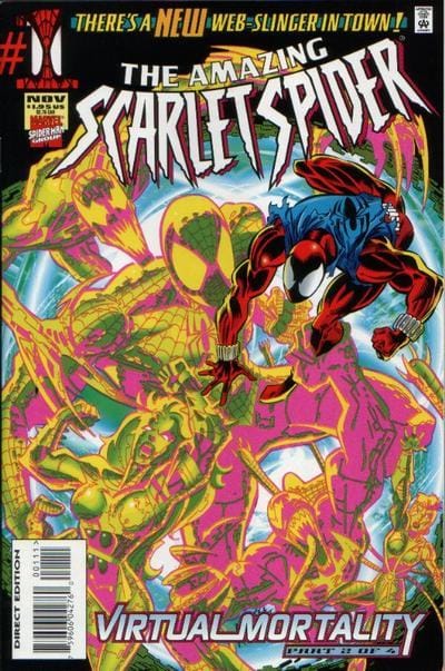 Marvel COMIC BOOK The Amazing Scarlet Spider #1 CVR A Marvel 1995 FN