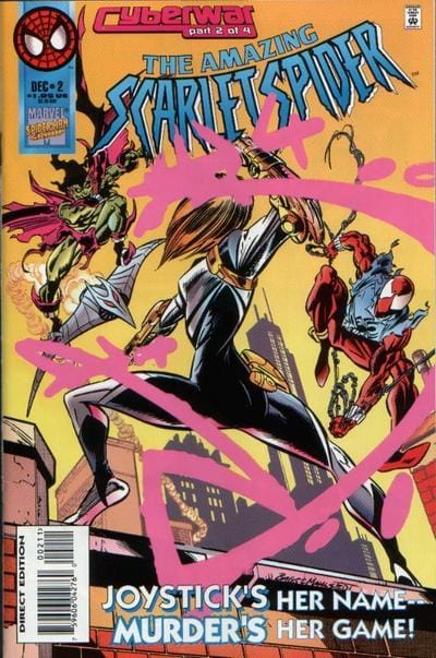 Marvel COMIC BOOK The Amazing Scarlet Spider #2 CVR A Marvel 1995 NF