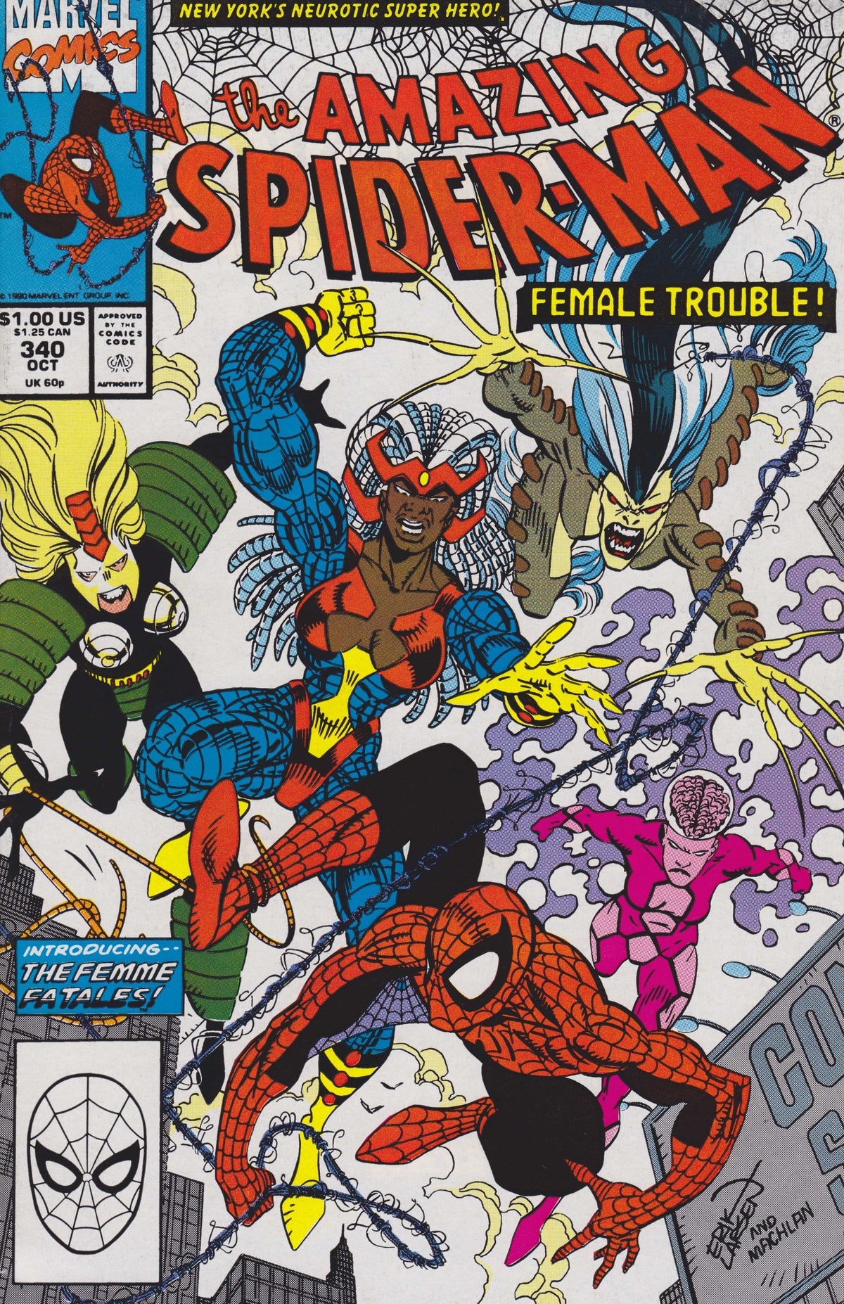 Marvel COMIC BOOK The Amazing Spider-Man #340 - CVR A (FN)