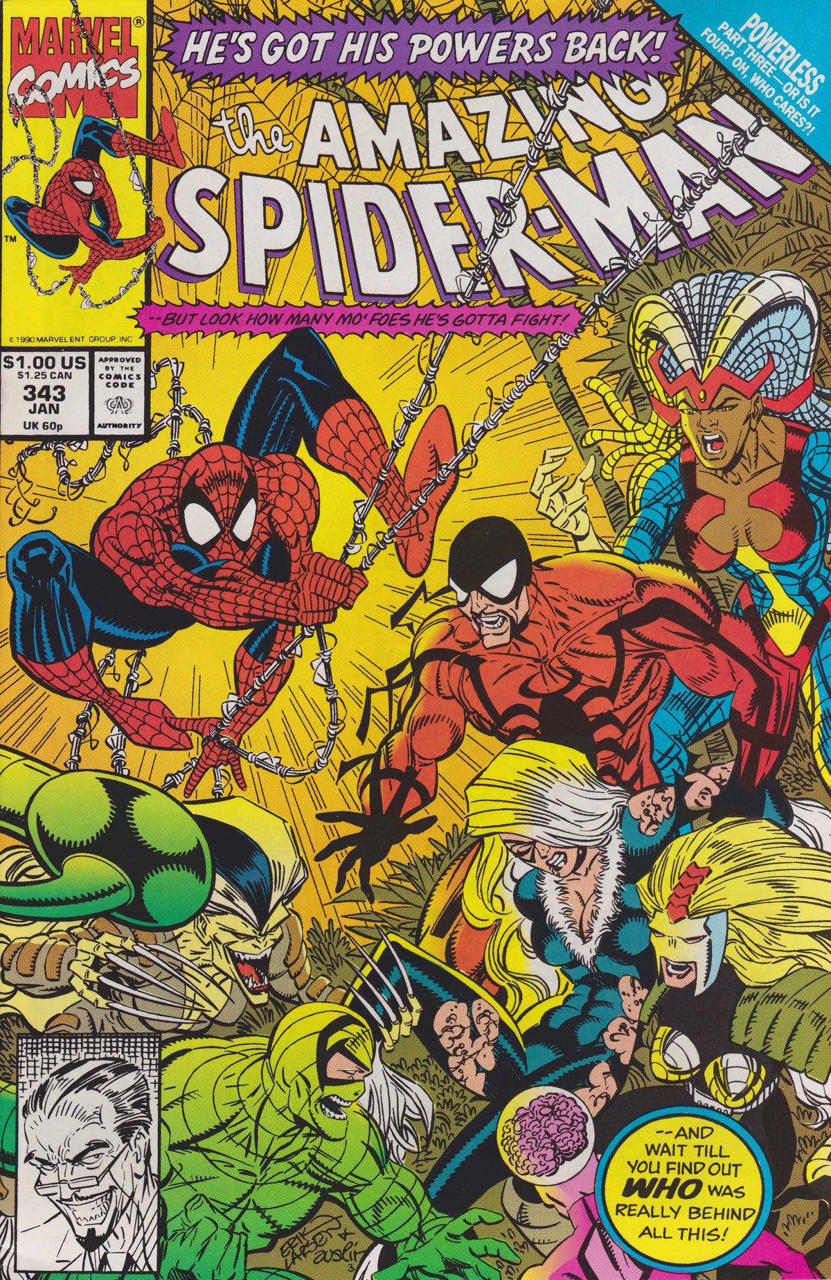 Marvel COMIC BOOK The Amazing Spider-Man #343 - CVR A (FN)