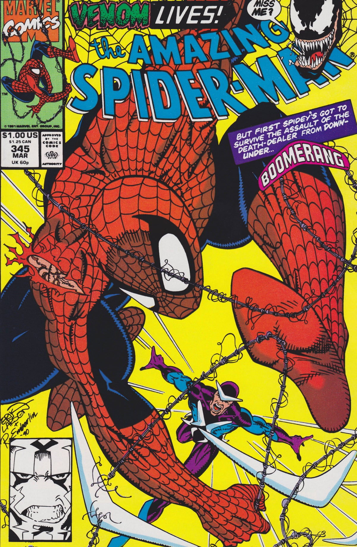 Marvel COMIC BOOK The Amazing Spider-Man #345 - CVR A (FN)