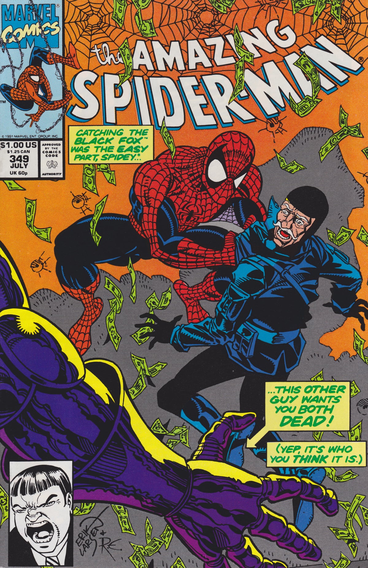 Marvel COMIC BOOK The Amazing Spider-Man #349 - CVR A (FN)