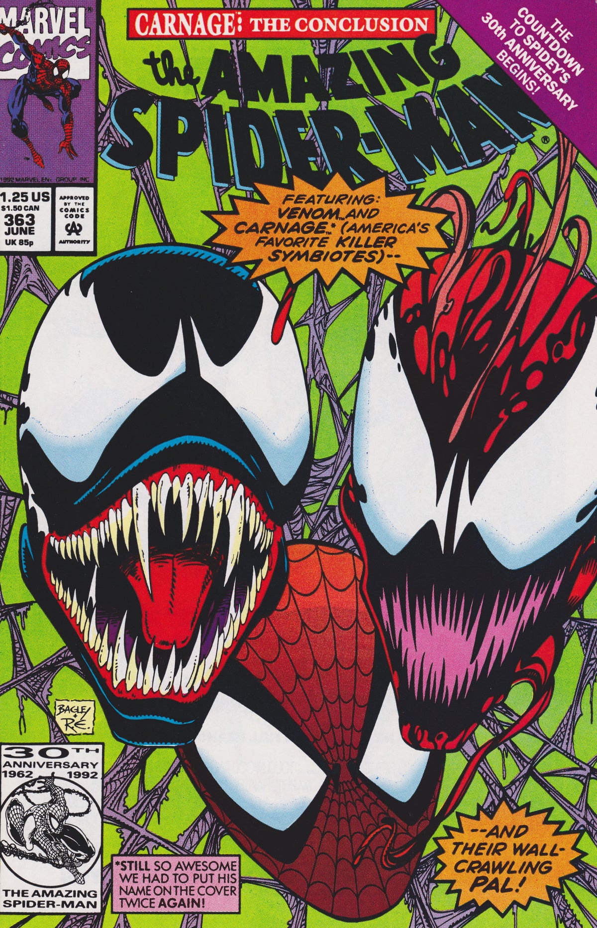 Marvel COMIC BOOK The Amazing Spider-Man #363 - CVR A (FN)