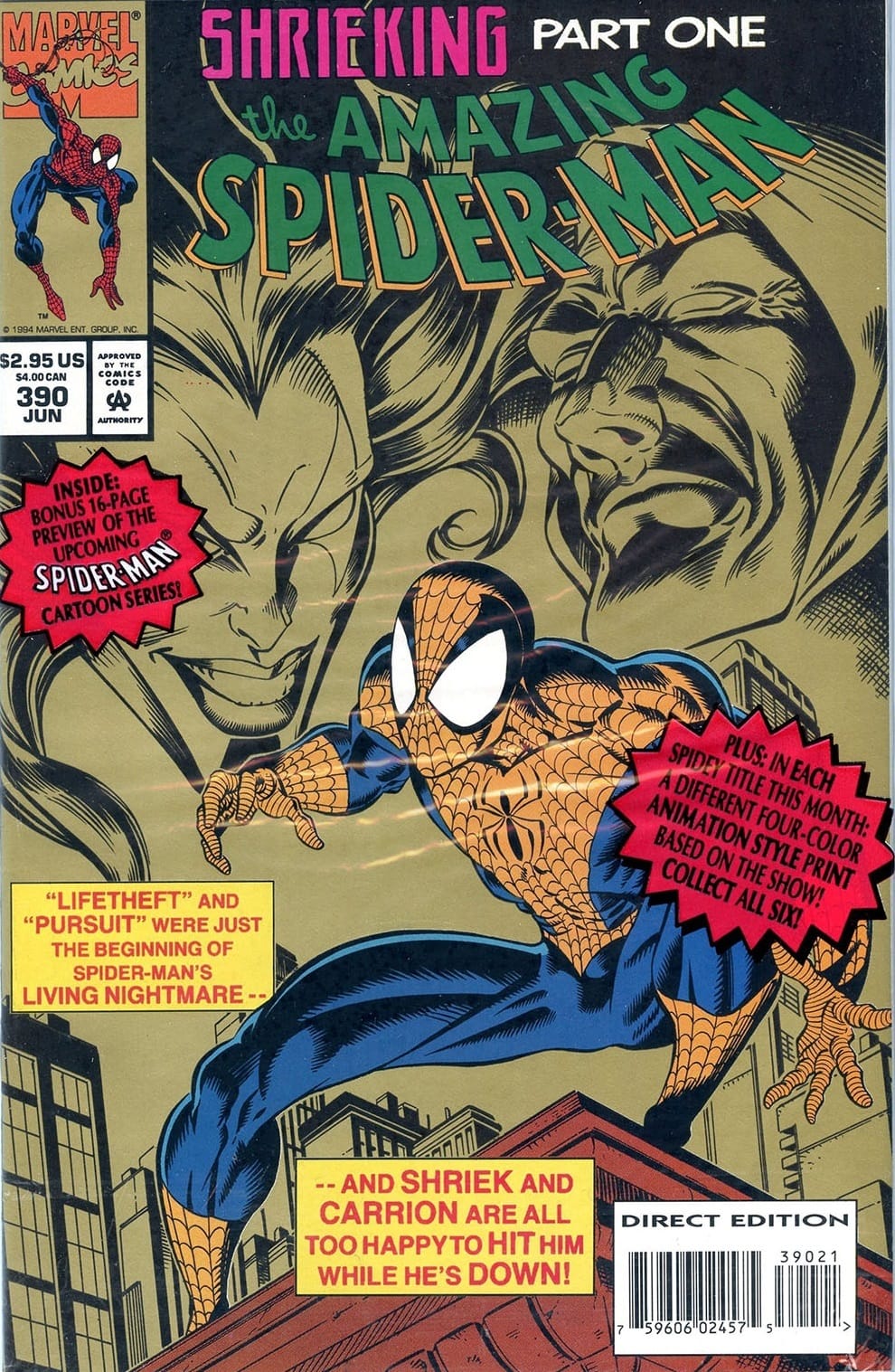 Marvel COMIC BOOK The Amazing Spider-Man #390 - CVR A (FN)