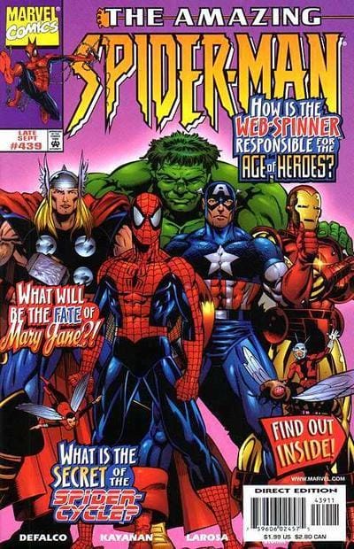 Marvel COMIC BOOK The Amazing Spider-Man #439 - CVR A (FN)