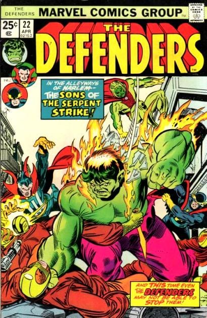 Marvel COMIC BOOK The Defenders #22 (VG)