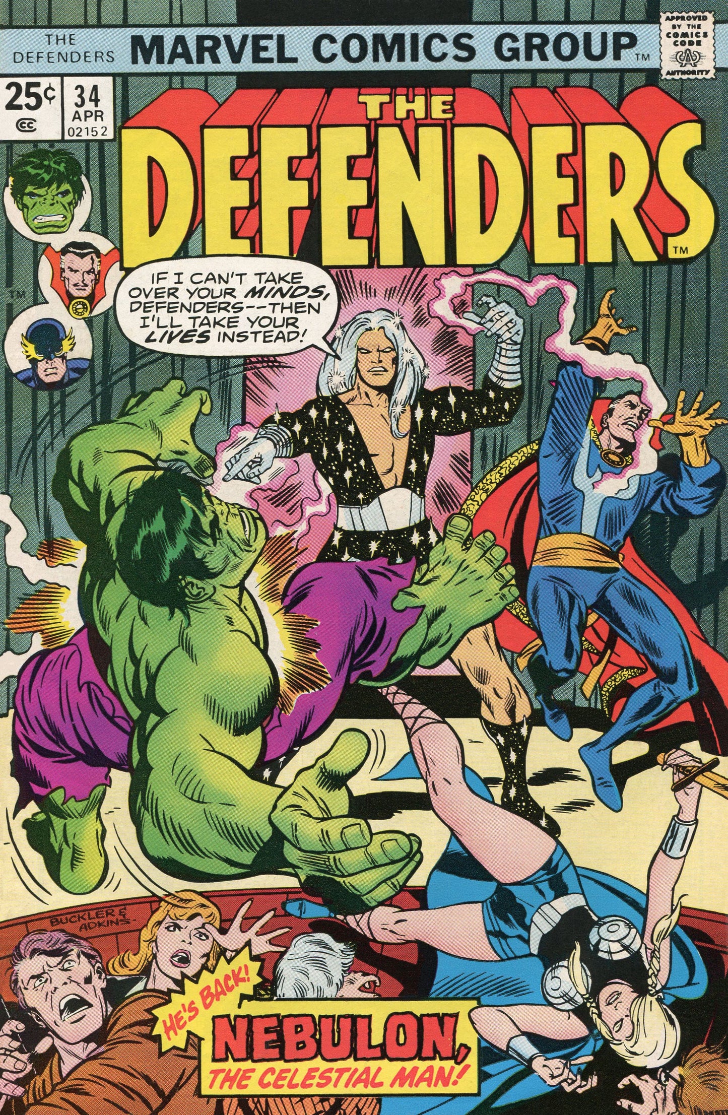 Marvel COMIC BOOK The Defenders #34 (VG)