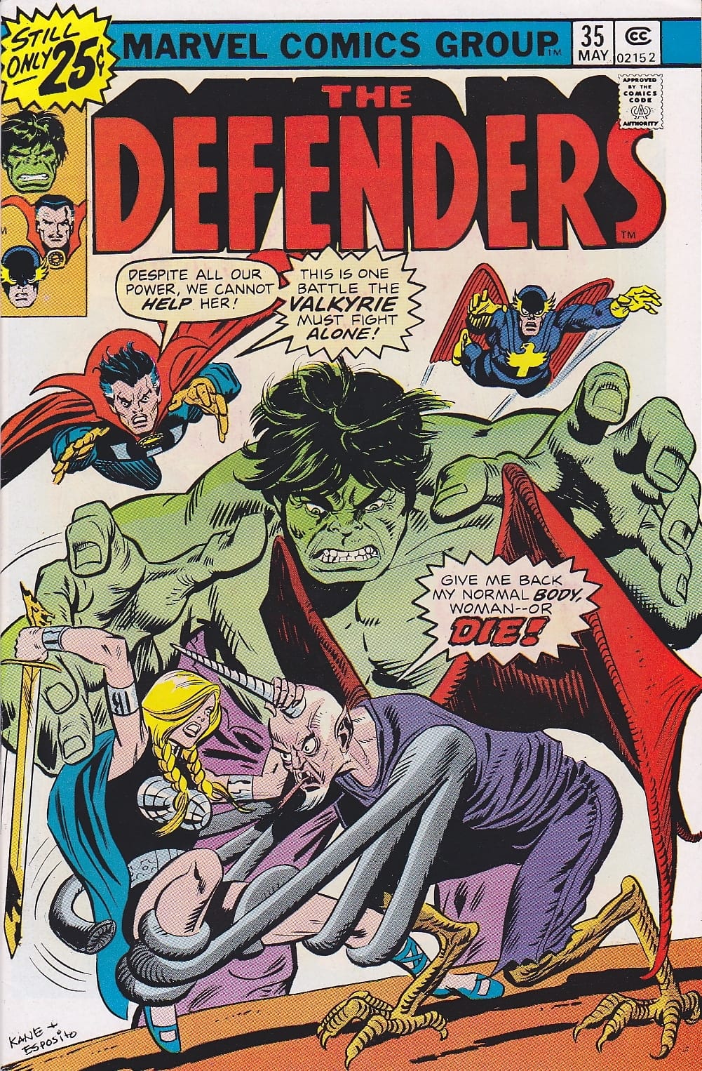 Marvel COMIC BOOK The Defenders #35 (VG)