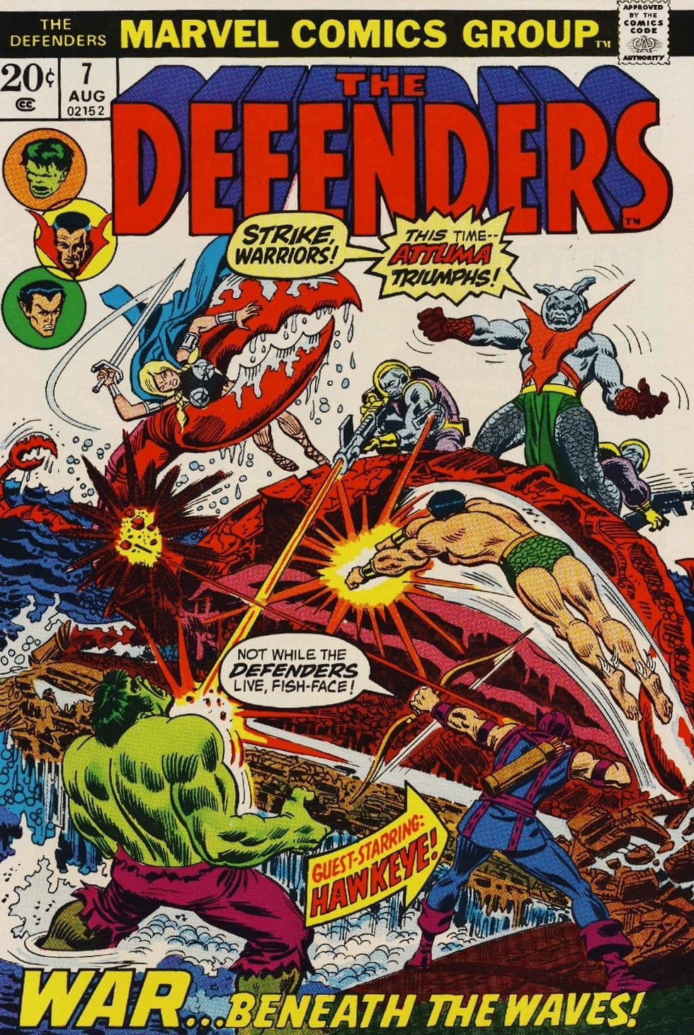 Marvel COMIC BOOK The Defenders #7 (VG)