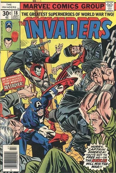 Marvel COMIC BOOK The Invaders #18 (VG)