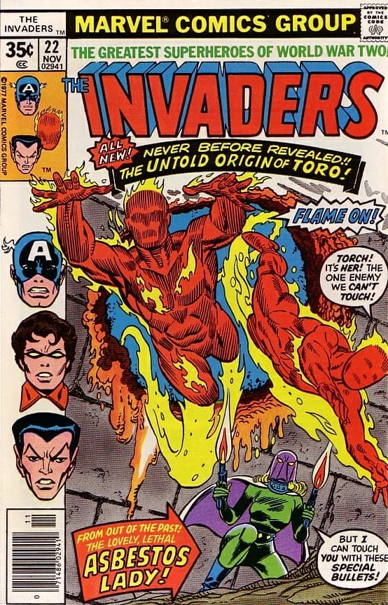 Marvel COMIC BOOK The Invaders #22 (VG)