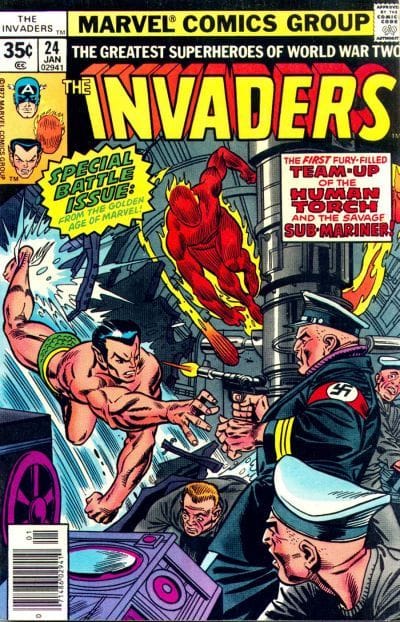 Marvel COMIC BOOK The Invaders #24 (VG)