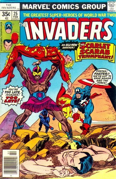 Marvel COMIC BOOK The Invaders #25 (VG)