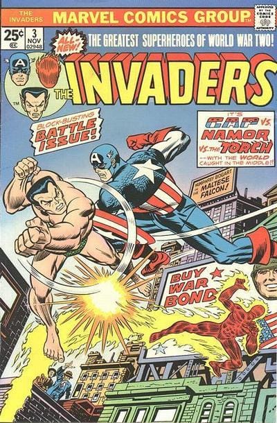 Marvel COMIC BOOK The Invaders #3 (VG)
