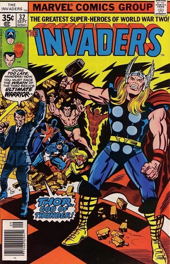 Marvel COMIC BOOK The Invaders #32 (GOOD)