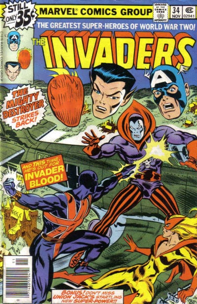 Marvel COMIC BOOK The Invaders #34 (VG)
