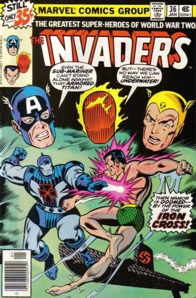 Marvel COMIC BOOK The Invaders #36 (VG)